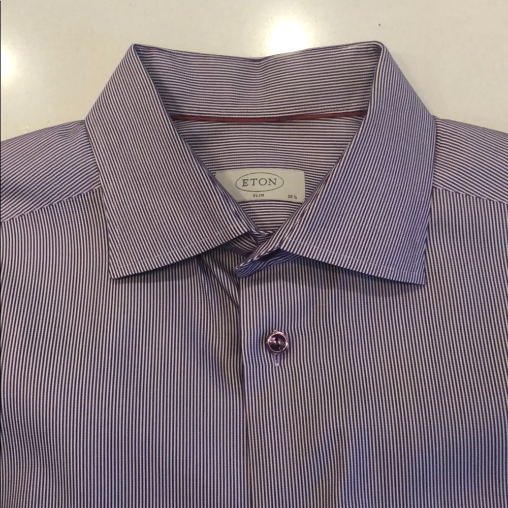ETON slim cut 16.5 neck dress shirt